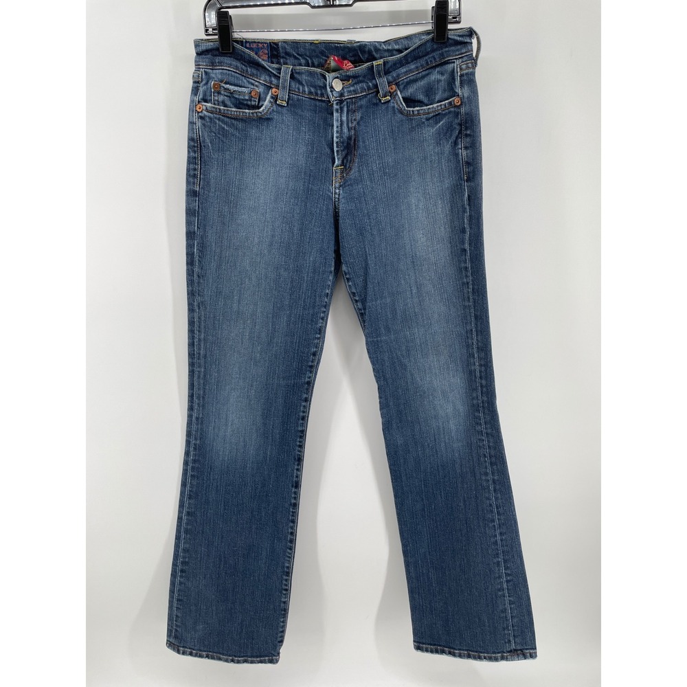 Lucky Brand Jeans Classic Bootleg Womens 8/29 Blue‎ Zipper Made In USA Y2K